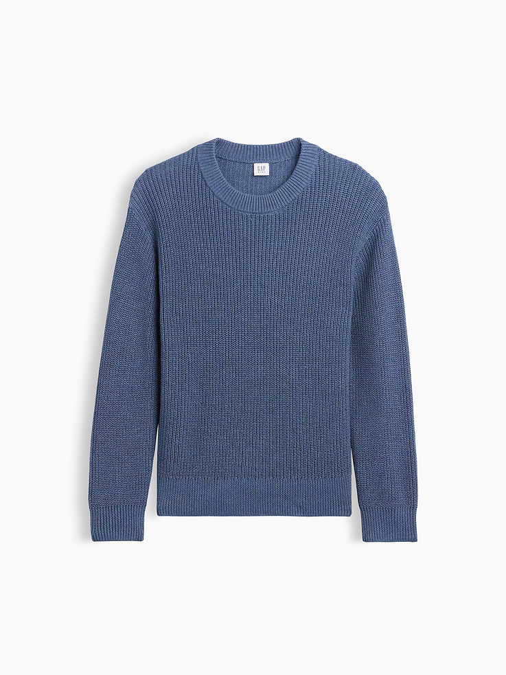 Image number 2 showing, 100% Cotton Relaxed Shaker Sweater