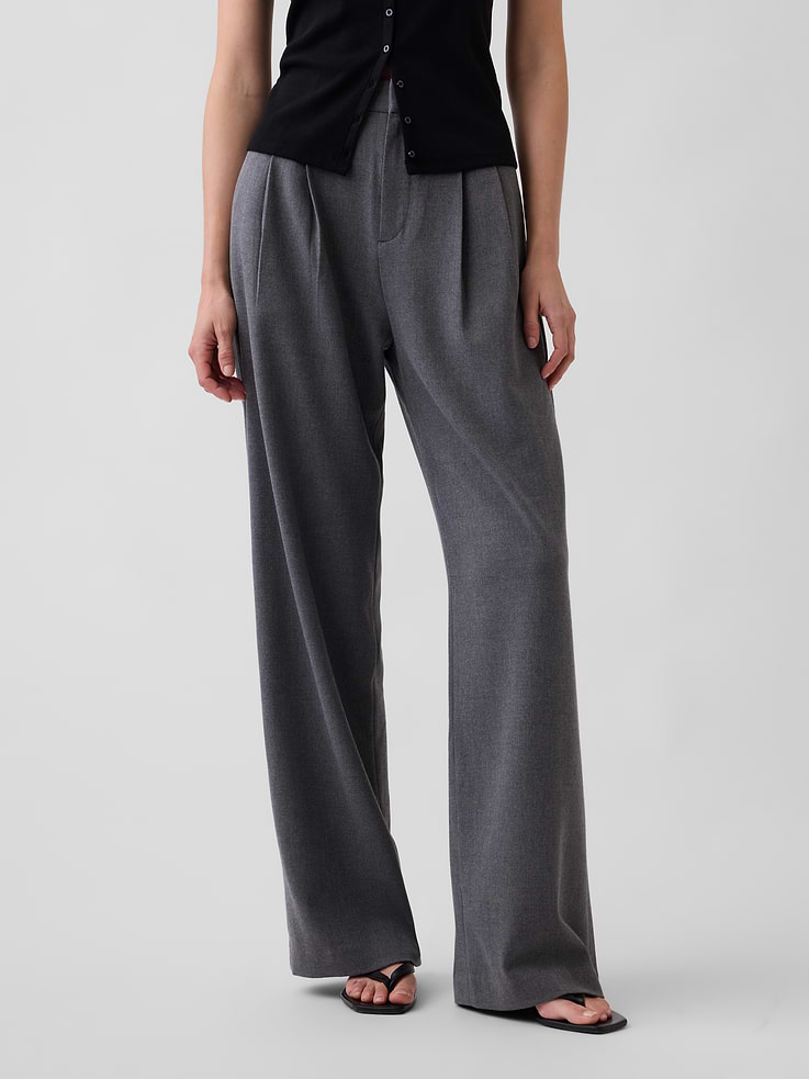 Image number 2 showing, 365 High Rise Brushed Twill Pleated Trousers