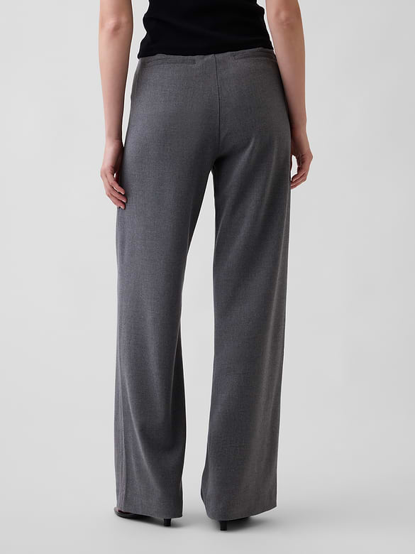 365 High Rise Brushed Twill Pleated Trousers
