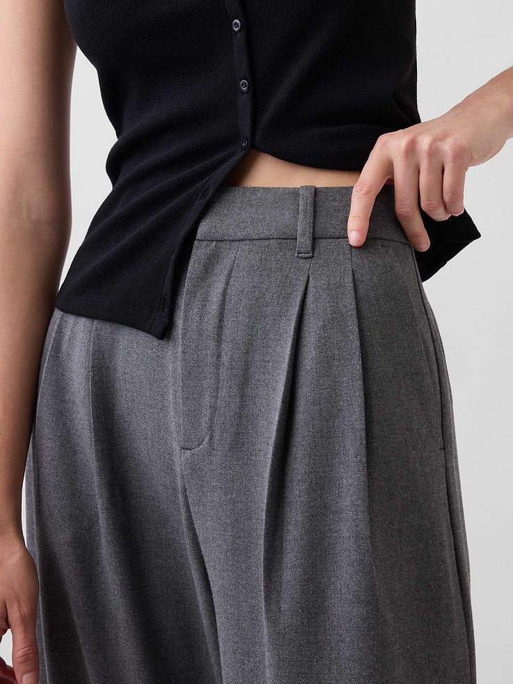 Image number 6 showing, 365 High Rise Brushed Twill Pleated Trousers