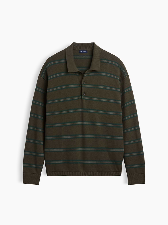 Relaxed Polo Sweater