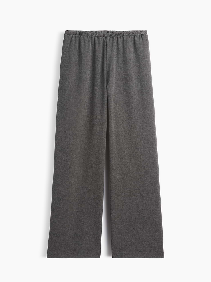 Image number 6 showing, Brushed Twill Easy Wide-Leg Pants