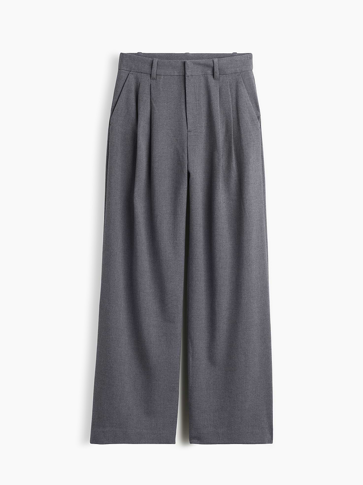 Image number 7 showing, 365 High Rise Brushed Twill Pleated Trousers