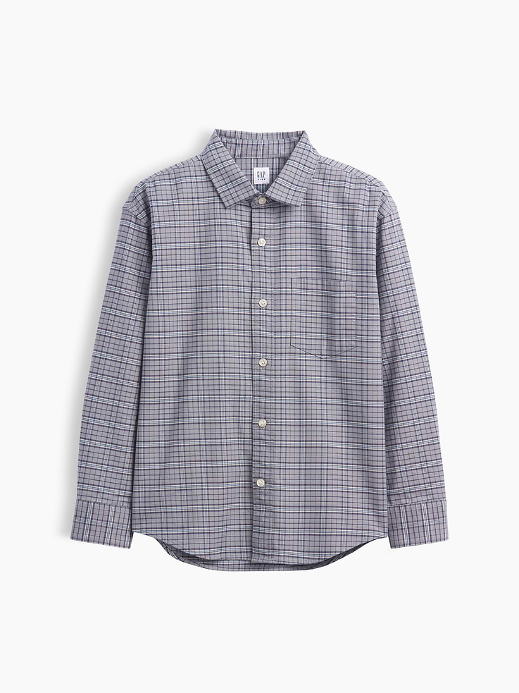 Image number 2 showing, Kids Relaxed Plaid Oxford Shirt