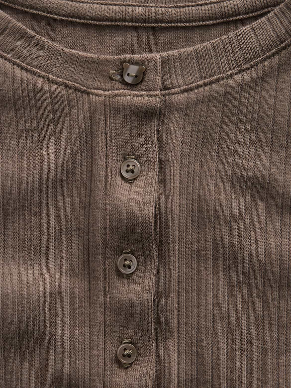 Kids Variegated Rib Henley T-Shirt