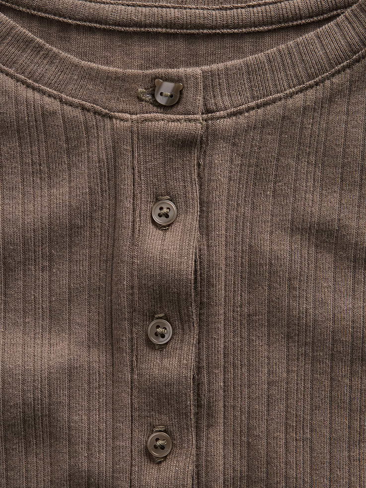 Image number 4 showing, Kids Variegated Rib Henley T-Shirt