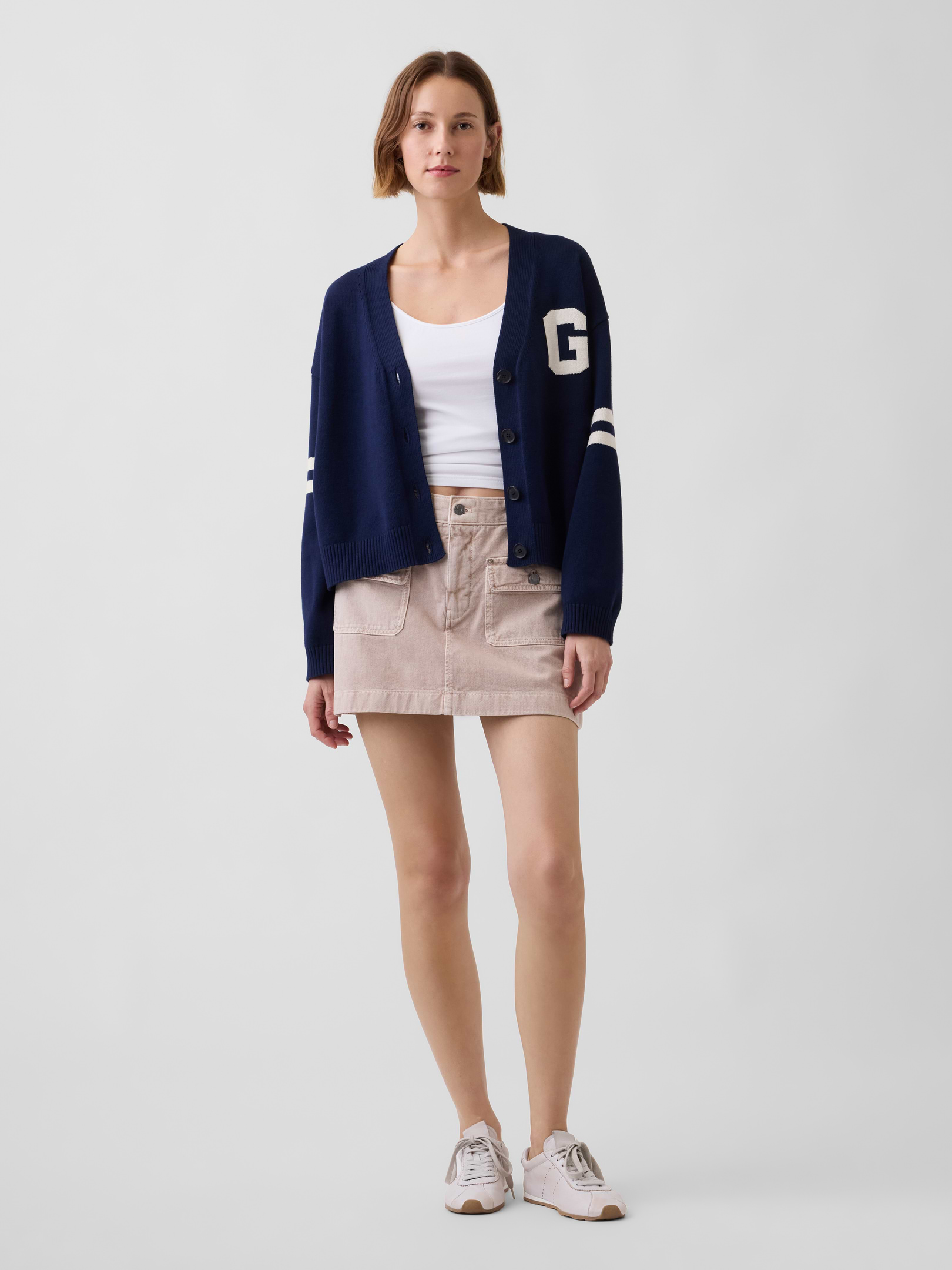 L'image numéro 2 présente Cardigan surdimensionné 100 % coton