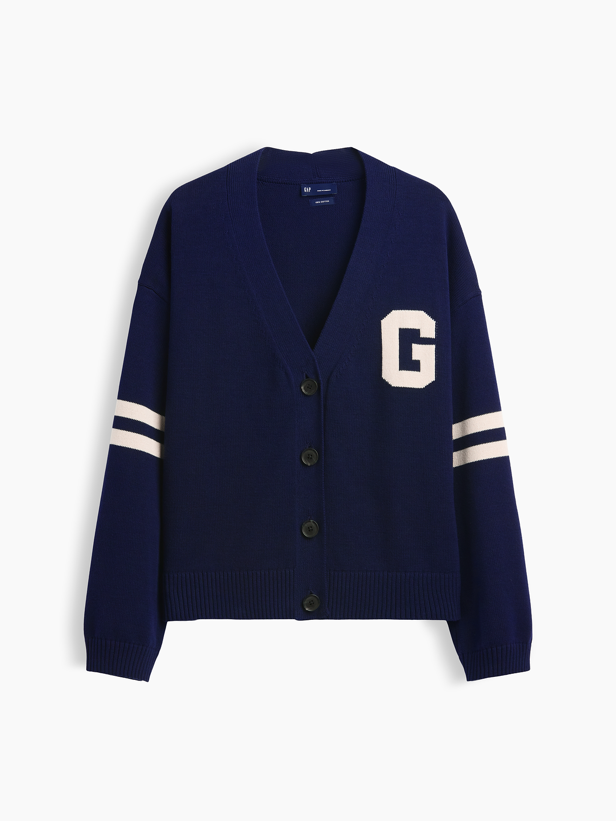 L'image numéro 5 présente Cardigan surdimensionné 100 % coton