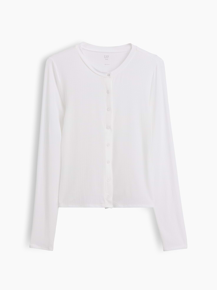 Image number 5 showing, SoftMade Modal Rib PJ Cardigan