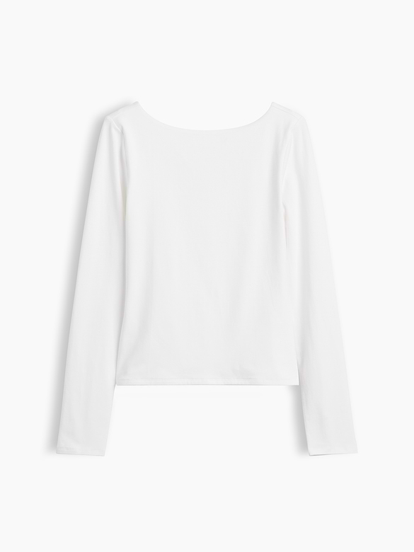 CloseKnit Jersey Scoop-Back T-Shirt