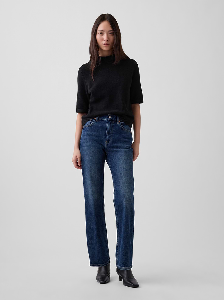 Image number 2 showing, CashSoft Mockneck Elbow-Sleeve Sweater