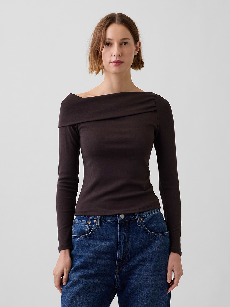 Image number 1 showing, Modern Asymmetrical T-Shirt