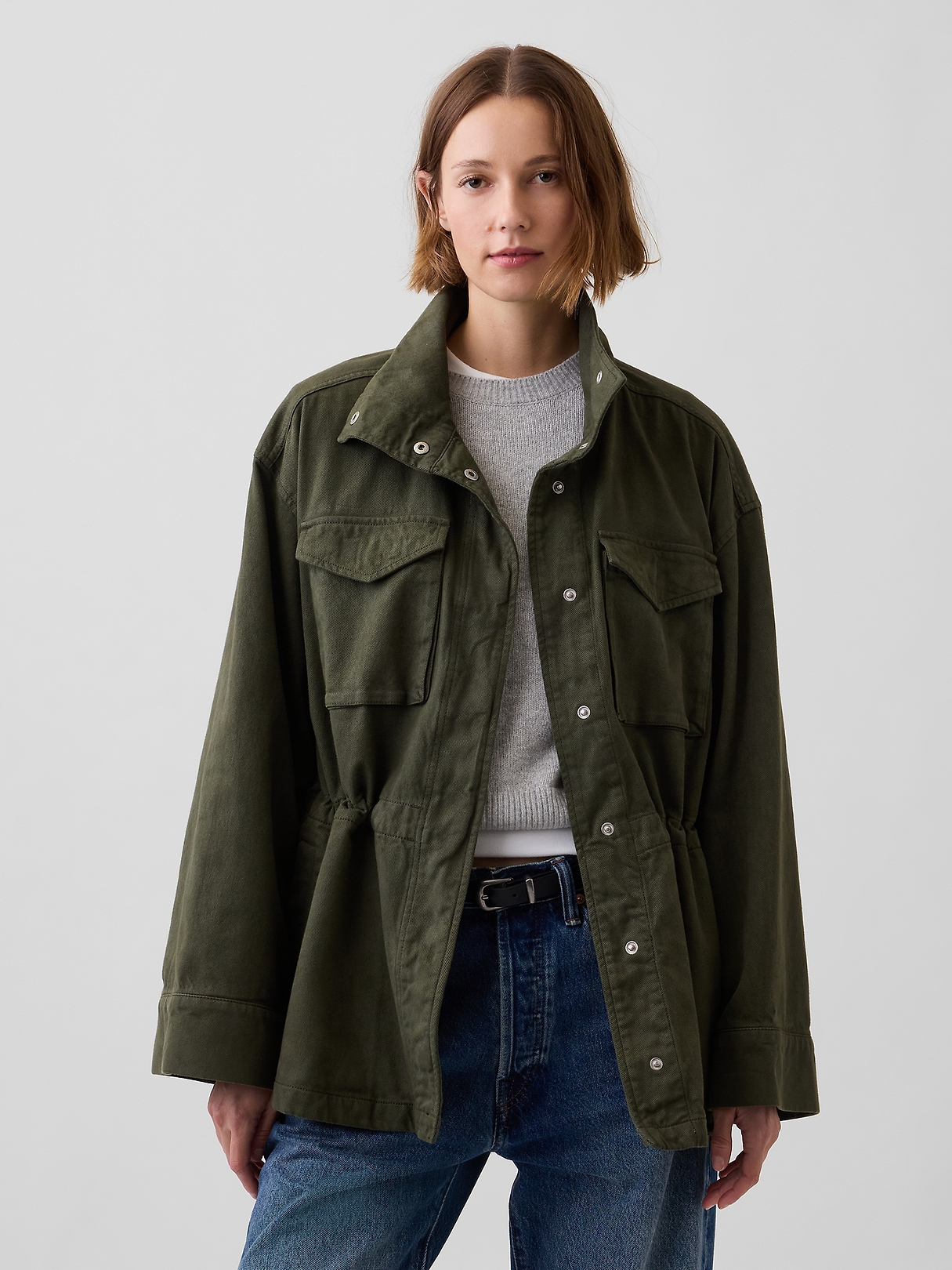 Oversized Utility Swing Jacket | Gap