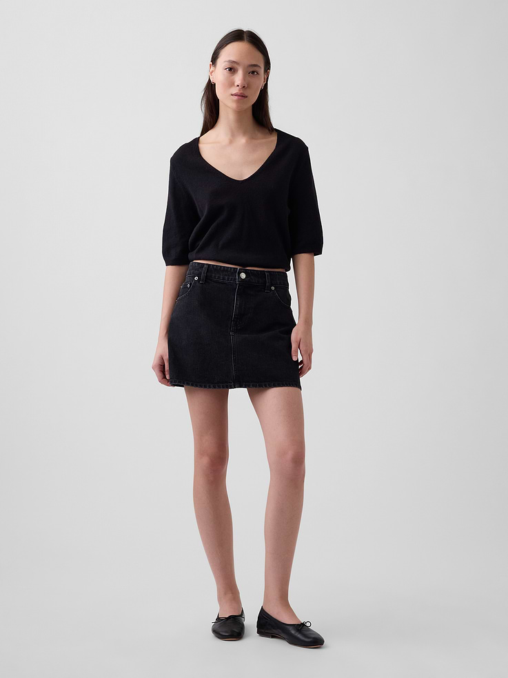 Image number 1 showing, Denim Mini Skirt