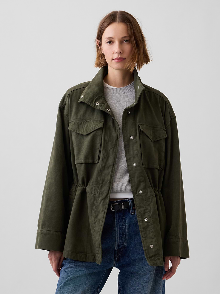 Image number 1 showing, Oversized Utility Swing Jacket