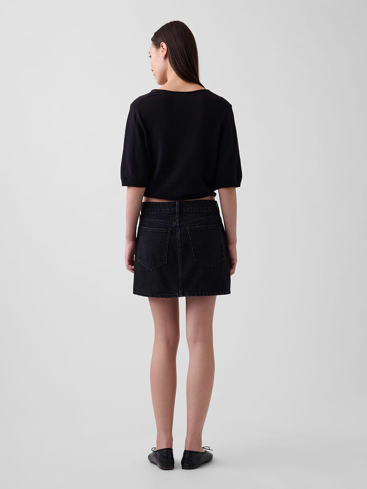 Image number 2 showing, Denim Mini Skirt