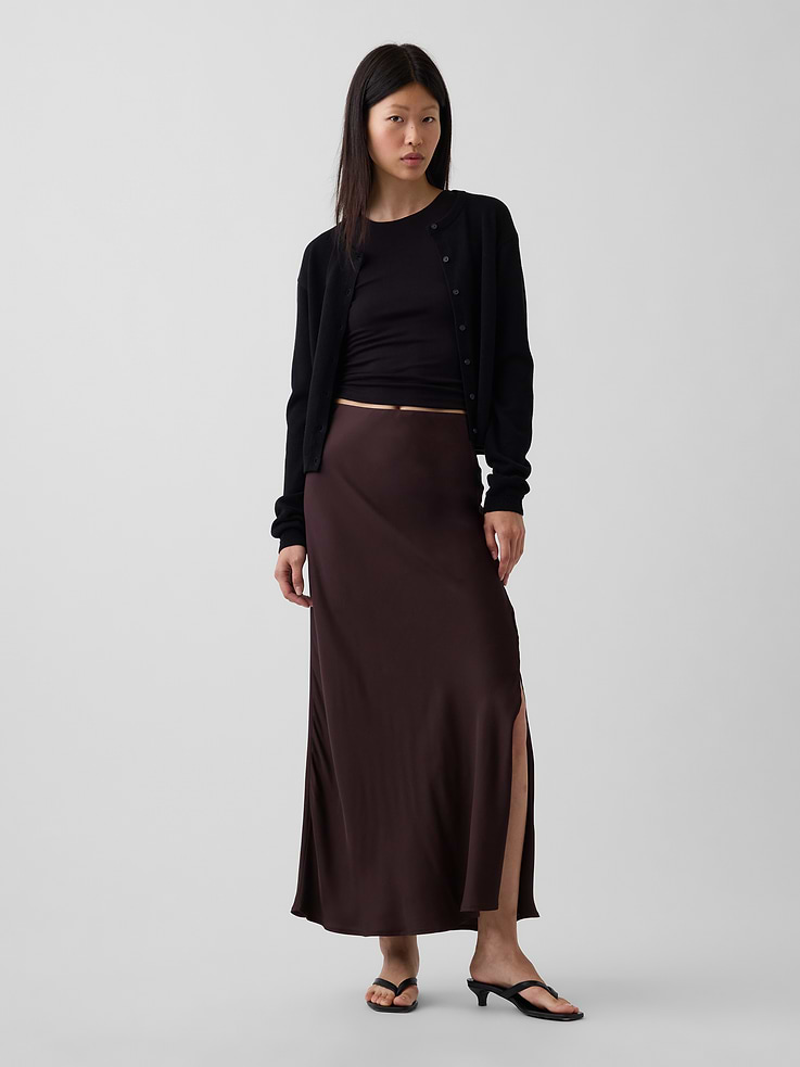 Image number 1 showing, Maxi Slip Skirt