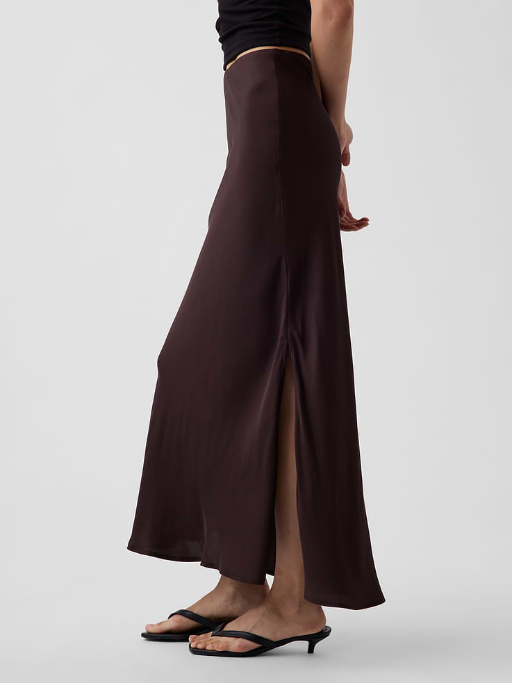 Image number 3 showing, Maxi Slip Skirt