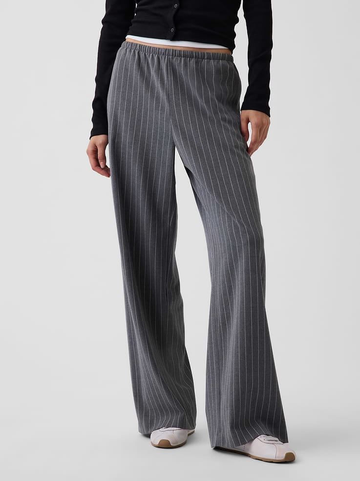 Image number 2 showing, Easy Wide-Leg Pants