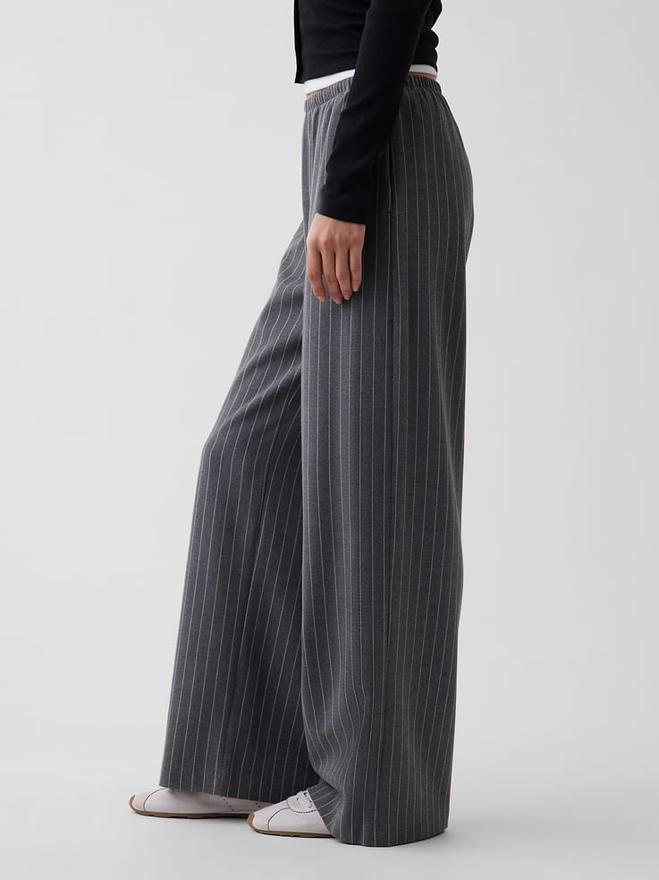 Image number 3 showing, Easy Wide-Leg Pants