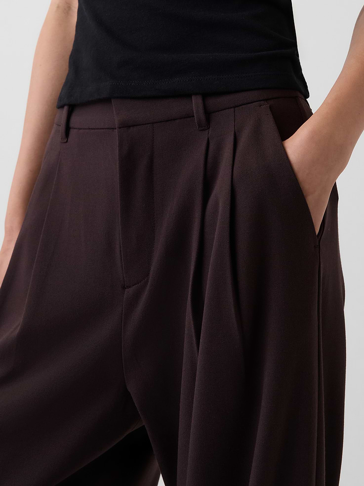 Image number 5 showing, 365 High Rise Brushed Twill Pleated Trousers