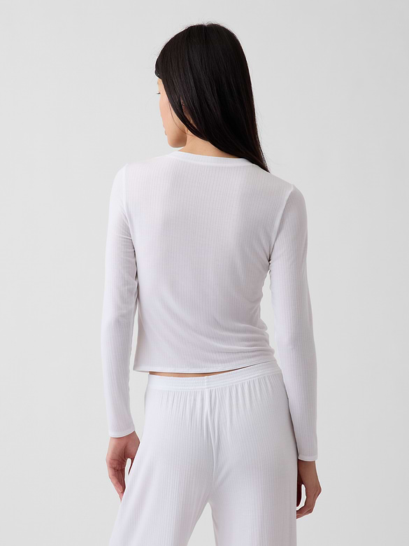 SoftMade Modal Rib PJ Cardigan