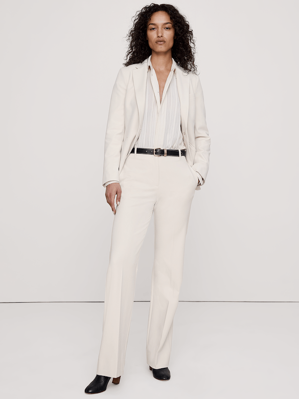 Ultra High-Rise Modern Straight City Stretch Pant