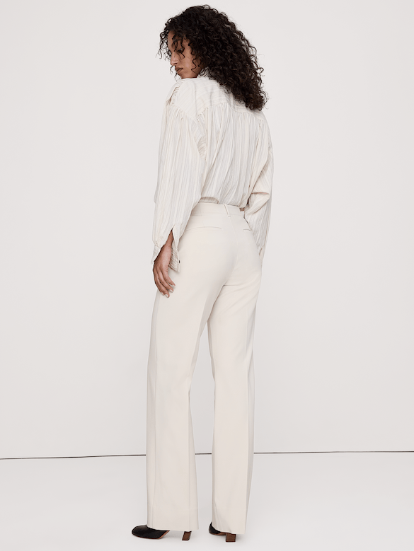 Ultra High-Rise Modern Straight City Stretch Pant