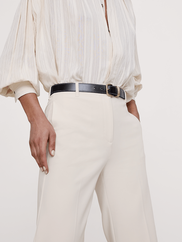 Ultra High-Rise Modern Straight City Stretch Pant