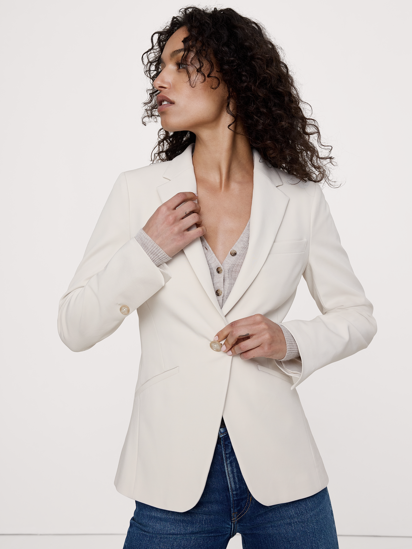 Image number 1 showing, Slim City Stretch Blazer