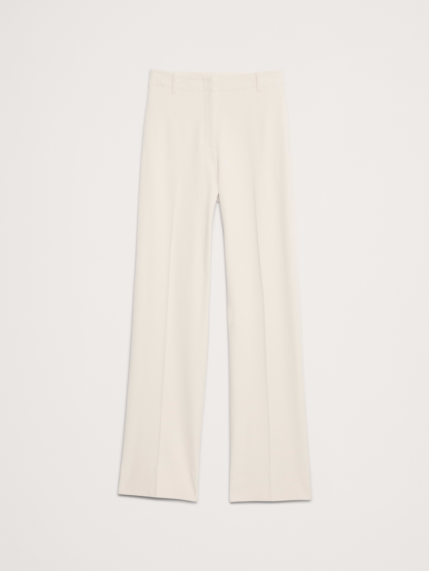L'image numéro 5 présente Pantalon moderne droit à taille haute en tissu urbain extensible