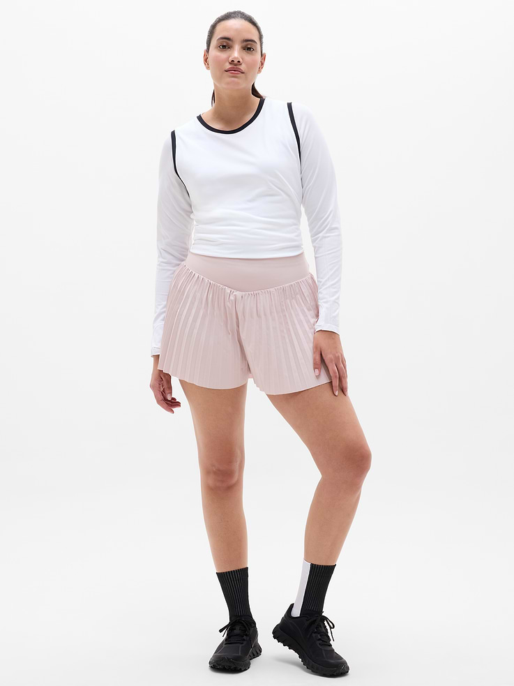 Image number 3 showing, Featherweight Plissé Run Short