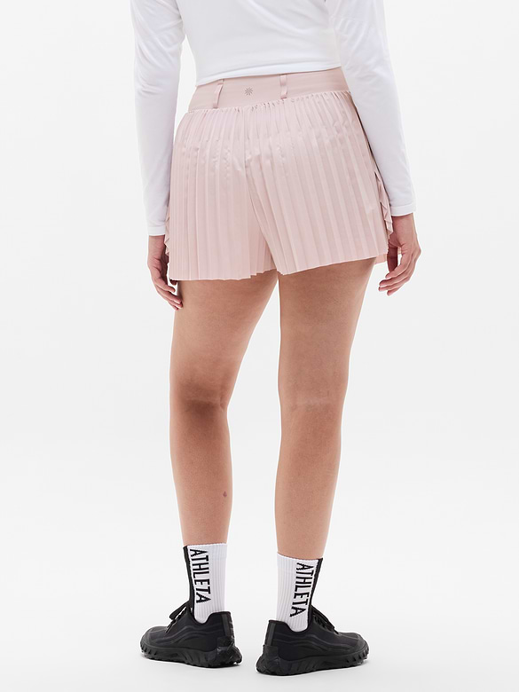 Featherweight Plissé Run Short