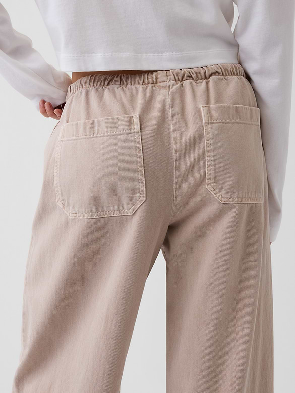 Easy Double-Knee Barrel Pants