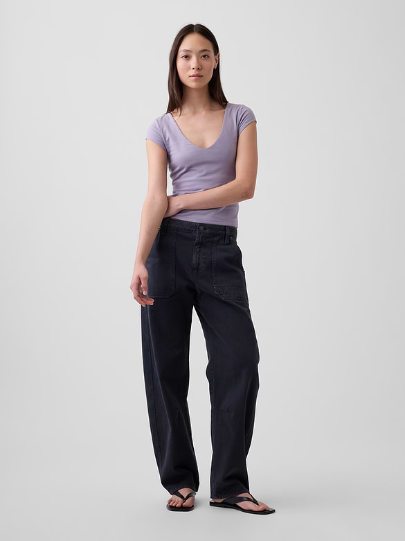 CloseKnit Jersey V-Neck T-Shirt