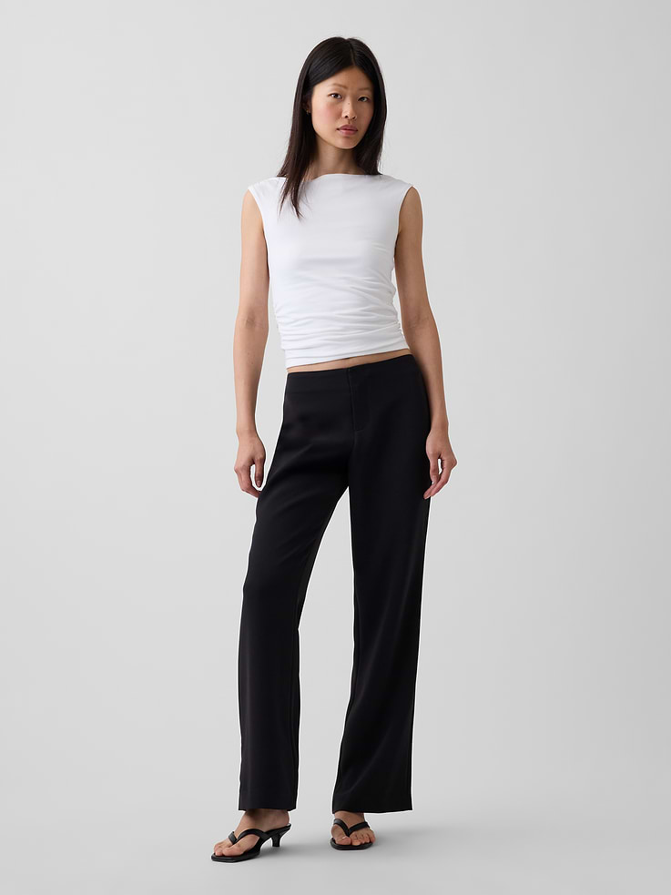 Image number 1 showing, Low Rise Twill Flare Pants