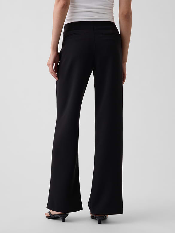 Low Rise Twill Flare Pants