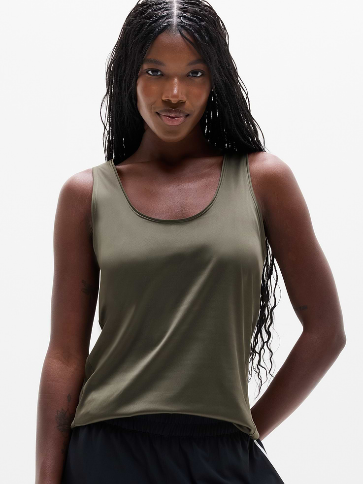 Image number 1 showing, Featherweight Satin Tank