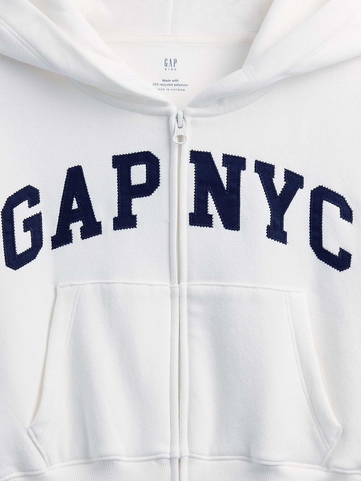 Image number 4 showing, Kids VintageSoft Oversized Logo Zip Hoodie