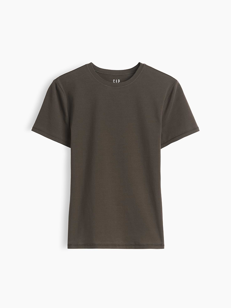 Image number 4 showing, Modern Rib Mockneck Crop T-Shirt
