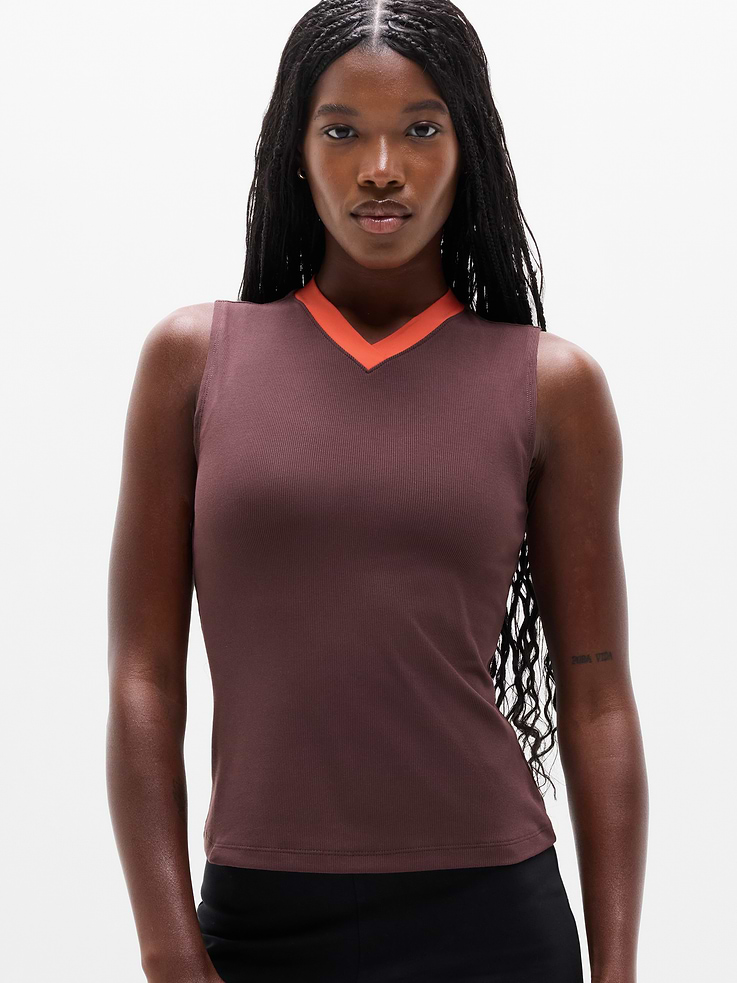 Image 1 of 4, FOR: Your workday commute and weekend travels, from meetings to meetups, FEEL: Silky-soft, premium modal with subtle rib texture, FAVE: A wardrobe essential that forever matches your favorite bottoms, Product #1174532