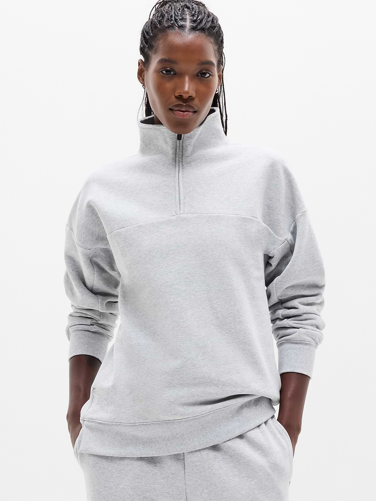 Image 1 of 7, FOR: Lounge and everyday movement, FEEL: Plush stretch fleece has a soft, brushed interior, FAVE: New and improved fit with side slits for mobility and ease, Product #1177321