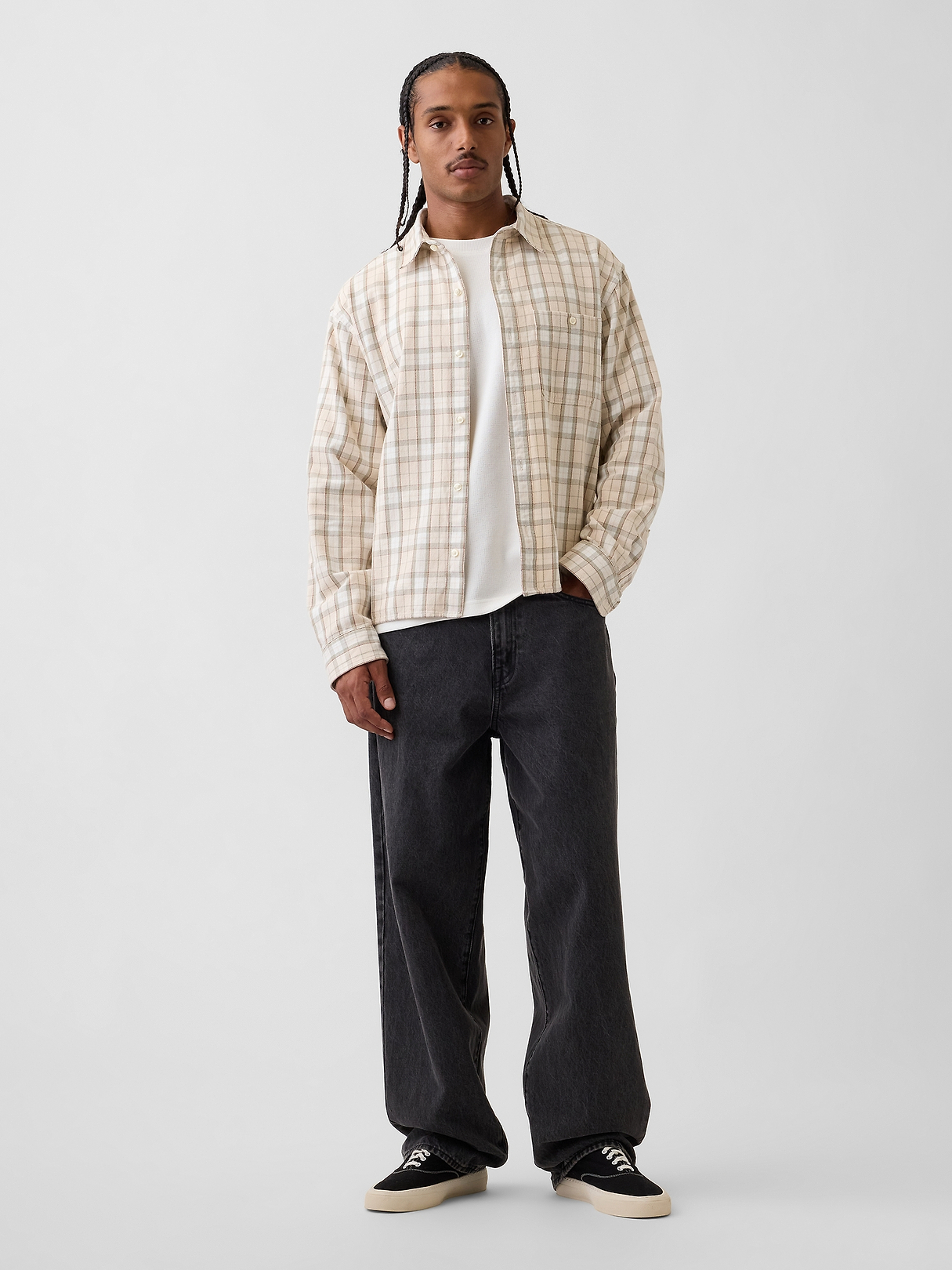 Relaxed Waffle T-Shirt | Gap