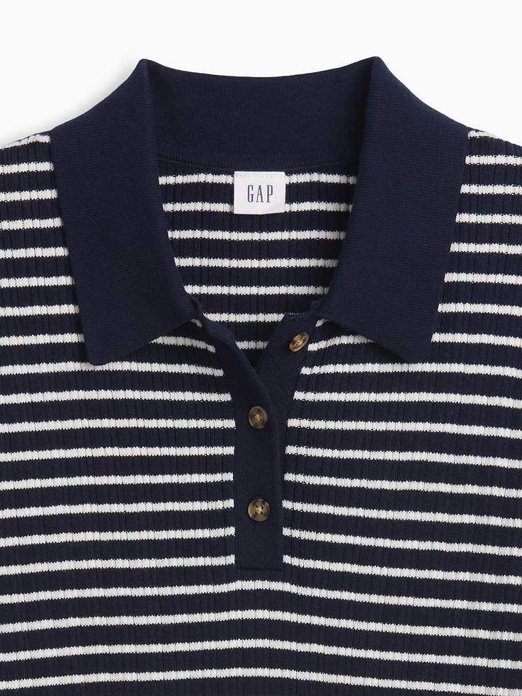 Image number 4 showing, Ribbed Sweater Polo Shirt