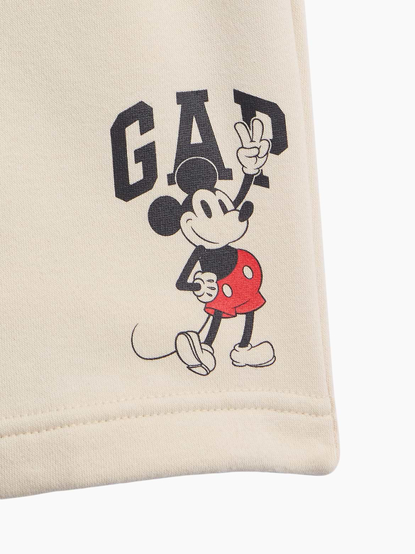 GapKids × Disney Mickey Mouse Relaxed Pull-On Logo Shorts