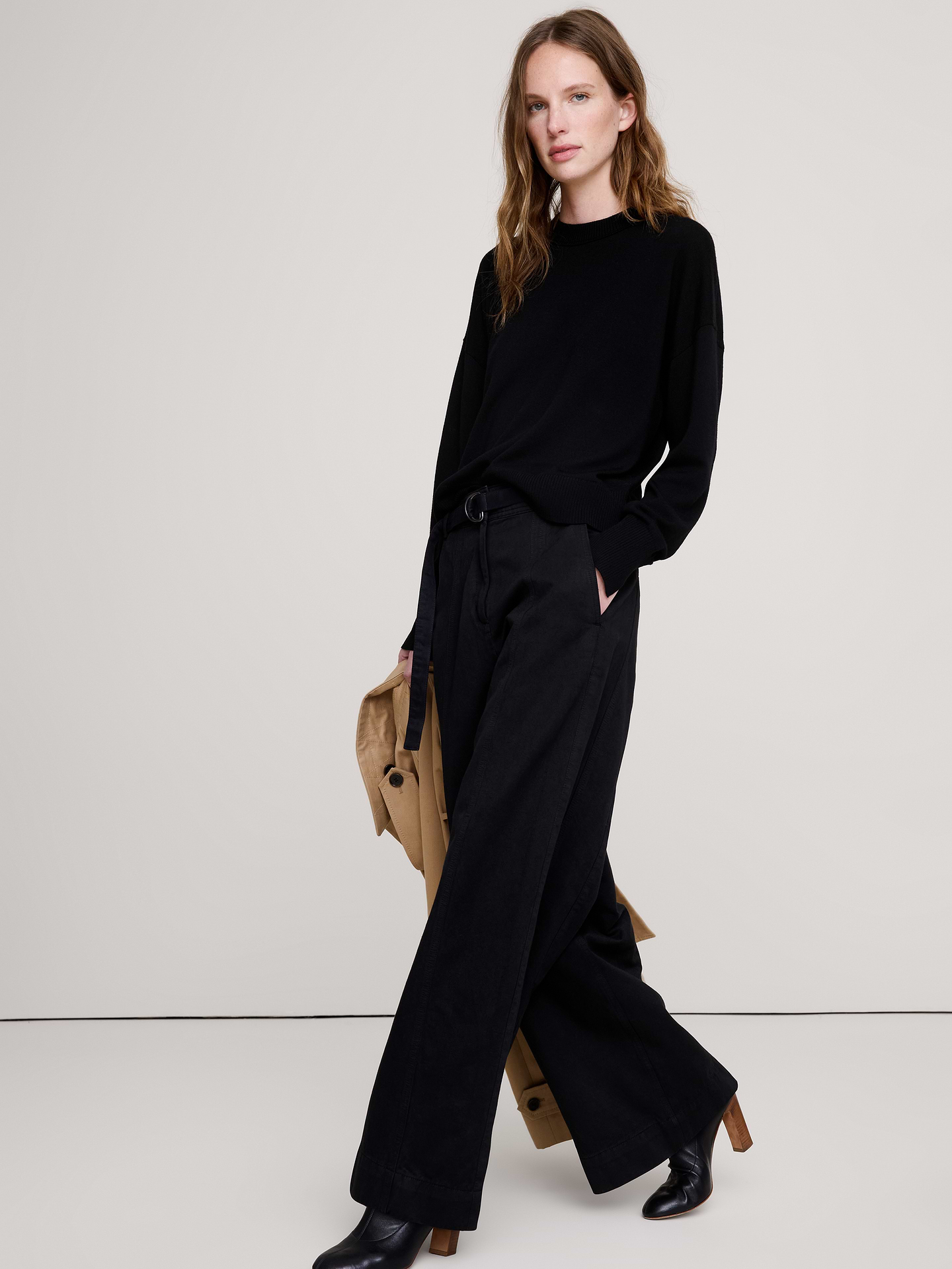 Image number 1 showing, Merino Crew-Neck Sweater