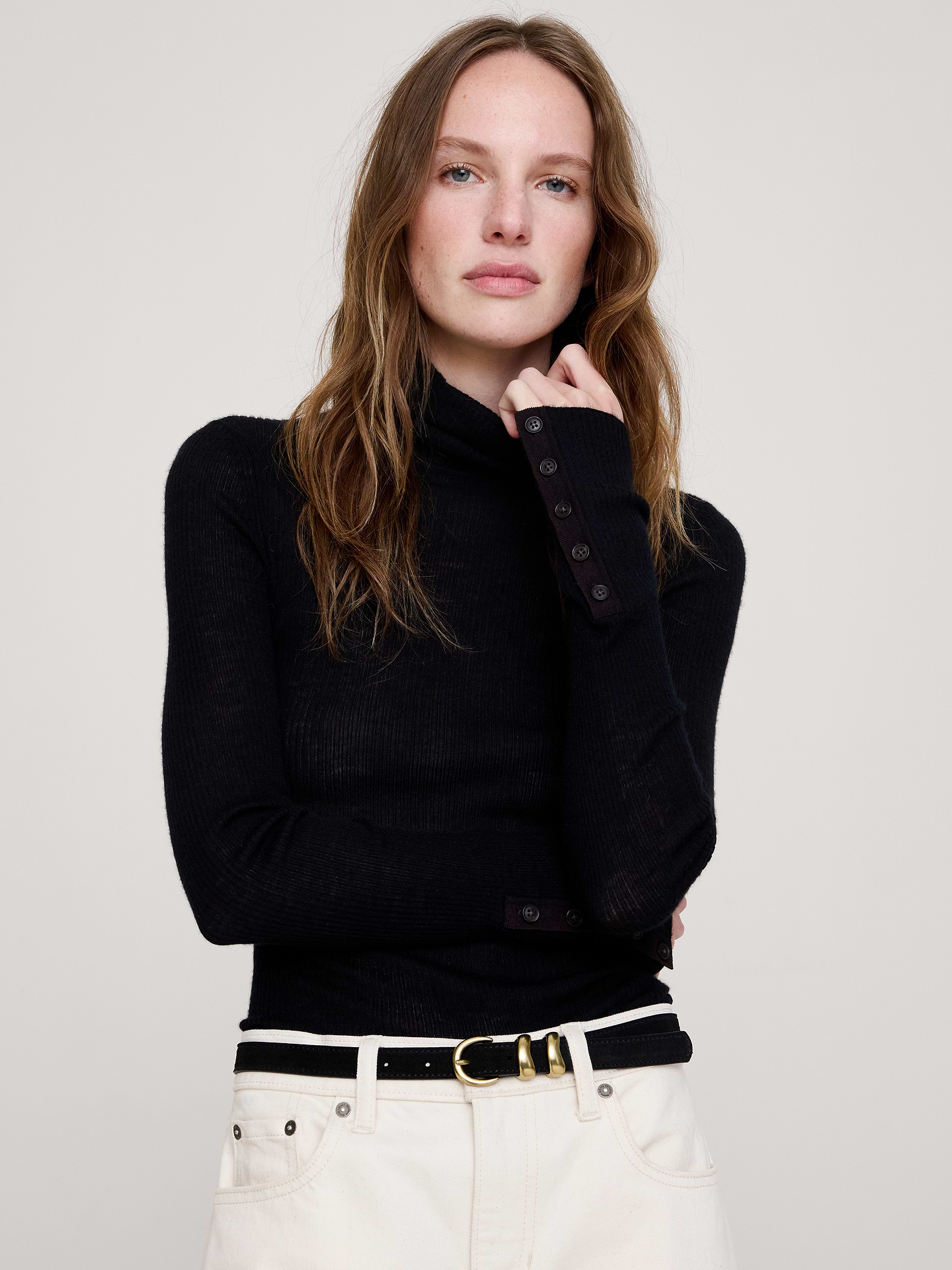 Image number 4 showing, Sculptural Detail Suede Belt