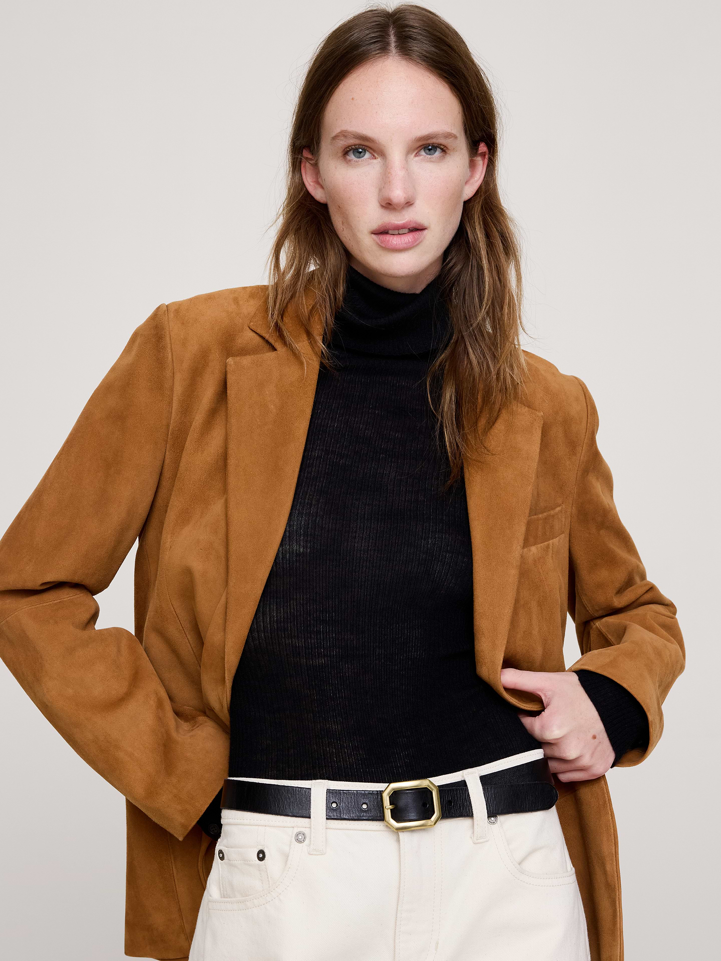 Image number 2 showing, Geometric-Buckle Belt