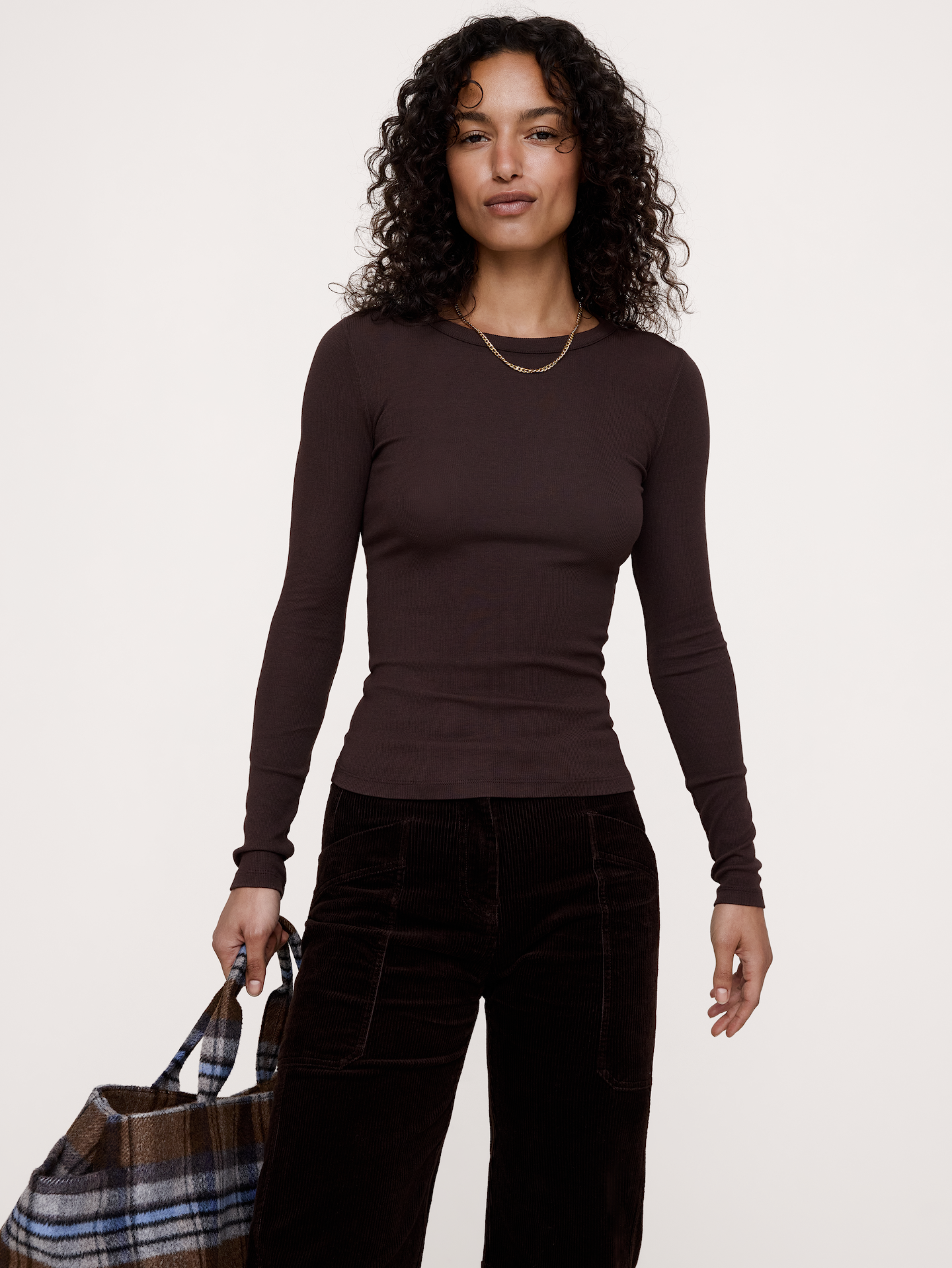 Image number 1 showing, Ribbed Crew-Neck T-Shirt