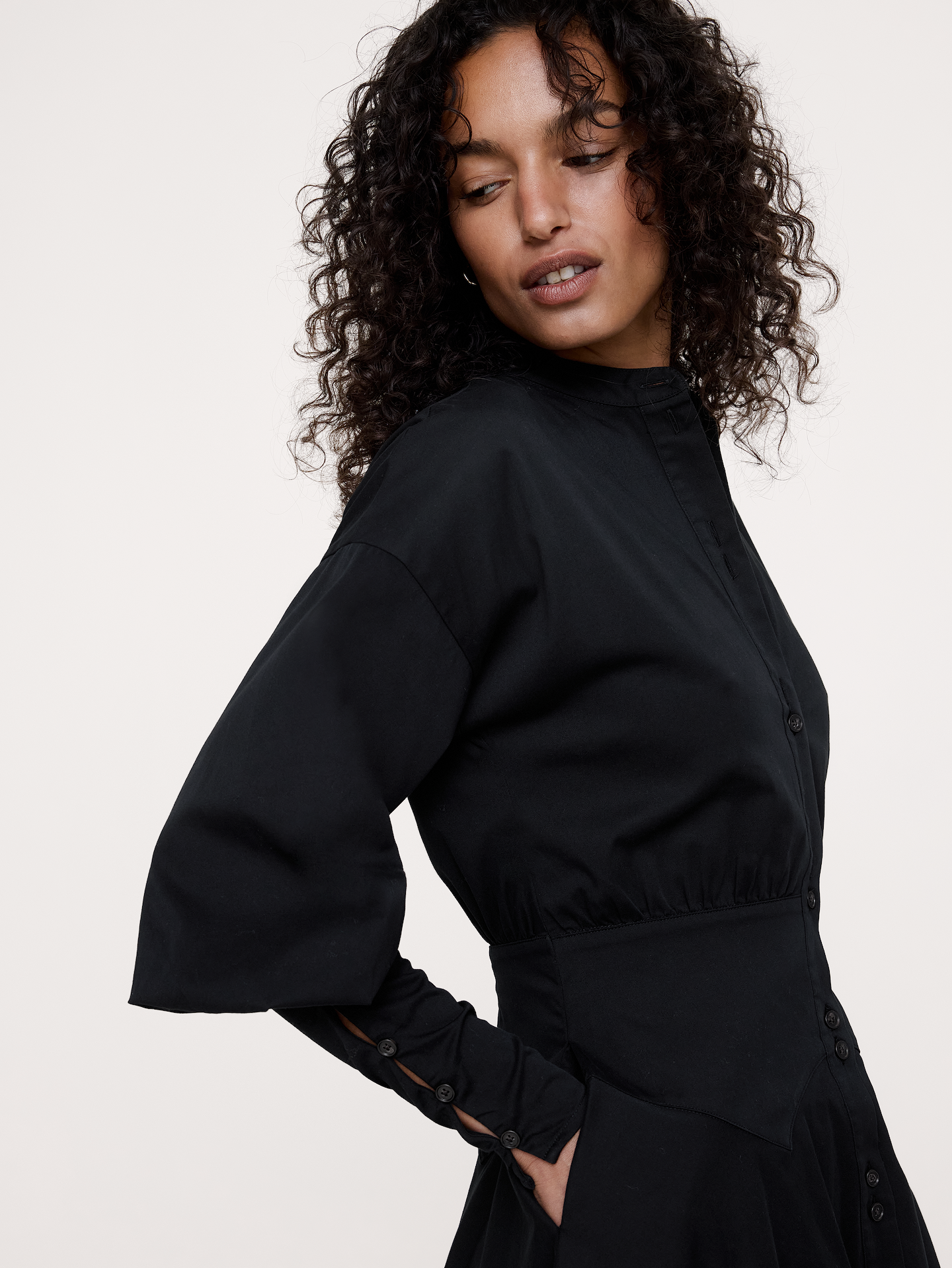 Image number 3 showing, Gigot Sleeve Mini Dress